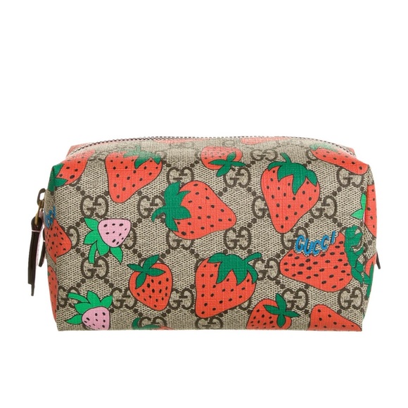 Gucci Bags Gucci Strawberry Cosmetic Bag Poshmark